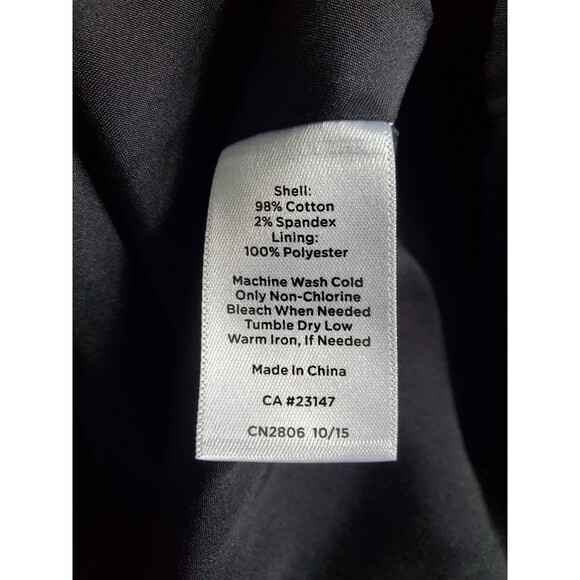 TALBOTS Cotton Blend Pleated Polka Dot Lined A-Line Skirt Size 12 Pocket - Picture 5 of 5